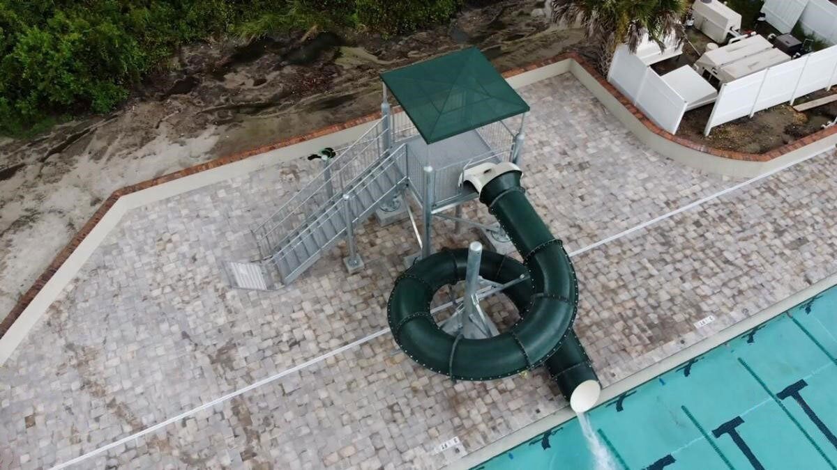 Commercial pool slide 5