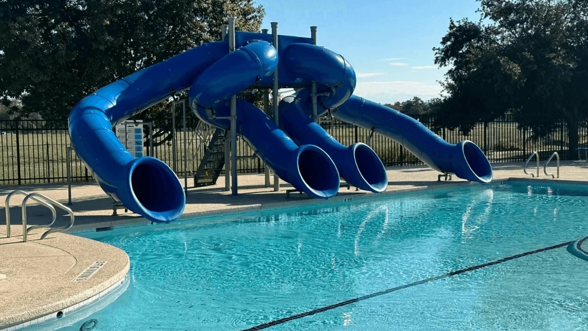 Commercial pool slide 3